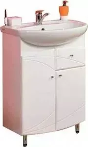 Тумба с раковиной АКВАТОН с Пинта 60 М белая (1A1231K0PT01R)