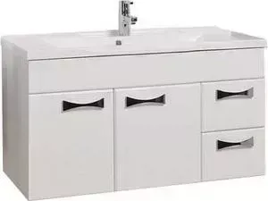 Тумба с раковиной АКВАТОН с Диор 100 белая (1A167701DR010 + 1A70473KPR010)