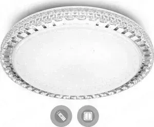 Светильник Estares Управляемый светодиодный AKRILIKA SOTA 40W R-405-CLEAR/SHINY-220-IP44