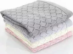 Плед Funnababy Punto вязаный 75*110см розовый 9216