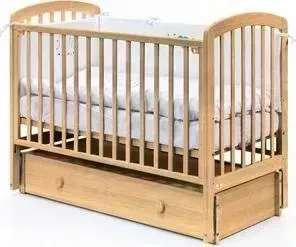 Кроватка детская Fiorellino Tina маятник продольный на колесах 120*60 natur (Э0000017140)