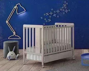 Кроватка детская Micuna Rabbit 120*60 sand с матрацем CH-620 (Э0000017825)