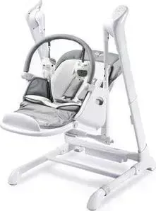 Стул для кормления Caretero + качели INDIGO GREY (серый) (TERO-761)