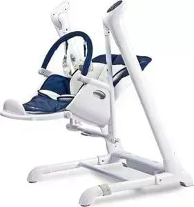 Стул для кормления Caretero + качели INDIGO NAVY (синий) (TERO-762)