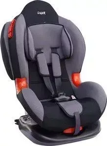Автокресло SIGER Кокон ISOFIX серый, 1-7 лет, 9-25 кг, группа 1/2