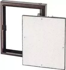 Люк EVECS под плитку на петле окрашенный металл 500х500 (D5050 ceramo steel)