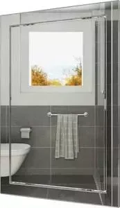 Люк-дверца EVECS ревизионная 218х268 с фланцем 196х246 ABS декоративный (Л2025 Chrome)