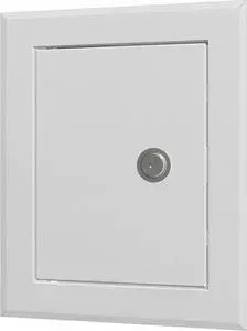 Люк-дверца EVECS ревизионная 310х510 с фланцем 250х450 с замком стальная с покрытием полимерной эмалью (ЛТ2545МЗ)