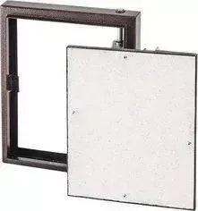 Люк EVECS под плитку на петле окрашенный металл 400х300 (D4030 ceramo steel)