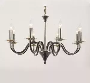 Подвесная люстра Lucia Tucci Messina 1890.8 Glossy Black