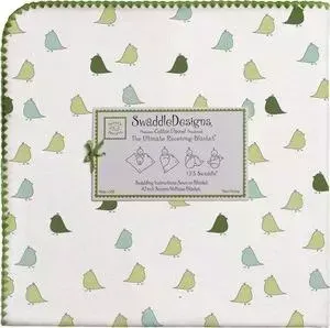 Фланелевая пеленка SwaddleDesigns для новорожденного PG Lt. Chickies (SD-404PG)