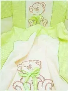 Комплект Valle для овальной кроватки Peekaboo салатовый 8 пр. (VA93592)
