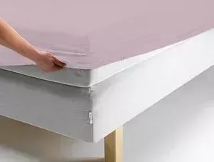 Простыня Ecotex трикотаж на резинке 140x200x20 см (ПРТ14 розовый) (4670016951991)