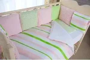 Комплект в кроватку By Twinz в с бортиками-подушками 6 пр. Глория