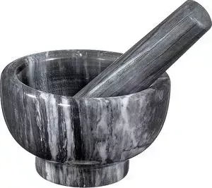 Ступка с пестиком Kuchenprofi D 11 см H 7 см (мрамор) черная 10 0243 10 11