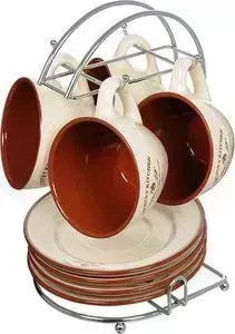 Набор Terracotta Чайный из 9 предметов на 4 персоны Кухня в стиле Кантри (TLY314-CK-AL)