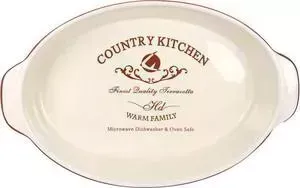 Блюдо Terracotta с ручками Кухня в стиле Кантри (TLY910-3-CK-AL)