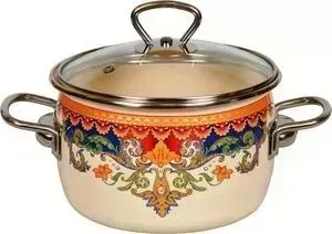 Кастрюля эмалированная VITROSS 2.0 л Ornamento (1SC165S)