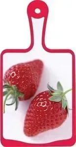 Доска разделочная FRYBEST 17.9х35.6 Deco boards Клубника (MD-1836)