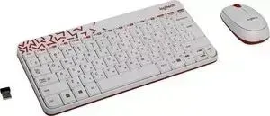 Комплект LOGITECH Combo MK 240 Nano White-red (920-008212)