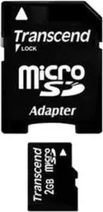 Карта памяти TRANSCEND microSD 2GB (SD адаптер) (TS2GUSD)