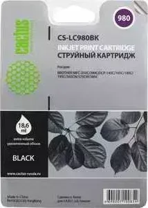 Картридж CACTUS LC-980BK (CS-LC980BK)