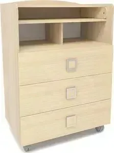 Комод СКВ Компани "СКВ 1" полка/3 ящика (береза) 700025