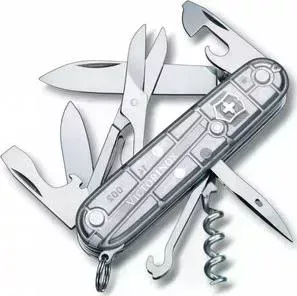 Нож Victorinox Climber 1.3703.T7 (91мм, 18 функций, полупрозрачный, серебристый)