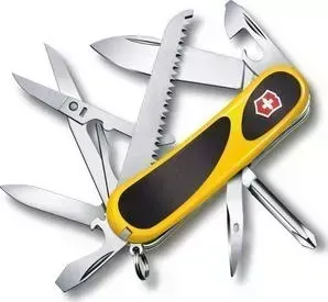 Нож Victorinox EvoGrip 18 2.4913.C8 (85мм 15 функций, жёлто-чёрный)