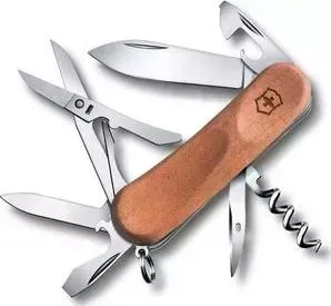 Нож Victorinox EvoWood 14 2.3901.63 (85мм, 12 функций, деревянная рукоять)