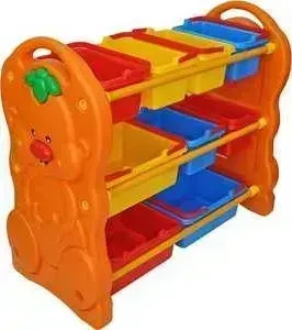 Стеллаж QIAOQIAO для игрушек с ящиками 90х42х80см QQ12070-5