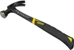 Молоток STANLEY 450г с изогнутым гвоздодером Fatmax Antivibe (FMHT1-51275)