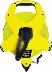 Рулетка STANLEY геодезическая 100м х 12.7мм PowerWinder Fiberglass (2-34-777)