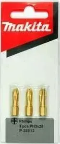 Бит MAKITA PH2 х50мм 3шт алмазный (P-38613)