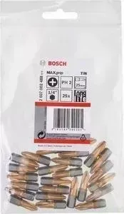 Бит BOSCH PH2 х25мм 25шт Max Grip (2.607.002.488)