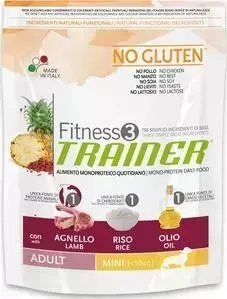 Сухой корм Trainer Fitness3 No Gluten Mini Adult LambRice с ягненком и рисом для собак мелких пород 800г