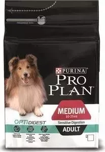 Сухой корм PRO PLAN OPTIDIGEST Sensitive Digestion Adult Medium с ягненком для собак средних пород с чувствительным пищеварением 1,5кг (12278110): хар
