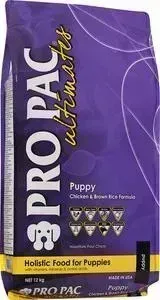Сухой корм PRO PAC Ultimates Puppy Holistic Chicken Brown Rice Formula с курицей и коричневым рисом для щенков 20кг