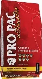 Сухой корм PRO PAC Ultimates Holistic Chicken Meal Brown Rice Formula с курицей и коричневым рисом для взрослых собак всех пород 12кг
