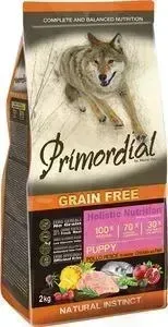 Сухой корм Primordial Grain Free Holistic Puppy with Chicken Sea Fish беззерновой с курицей и морской рыбой для щенков 2кг (MSP5002)