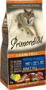 Сухой корм Primordial Grain Free Holistic Dog Adult All Breed with Lamb Tuna беззерновой с ягненком и тунцом для собак всех пород 2кг (MSP5302)