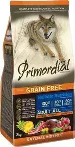 Сухой корм Primordial Grain Free Holistic Dog Adult All Breed with Lamb Tuna беззерновой с ягненком и тунцом для собак всех пород 12кг (MSP5312)