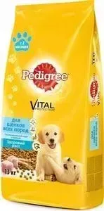 Сухой корм Pedigree Vital Protection с курицей для щенков всех пород с 2-х месяцев 13кг (10113866)