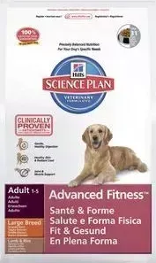 Сухой корм Hill&amp;#039;s Hill&s Science Plan Advanced Fitness Adult Large Breed with Lamb Rice с ягненком и рисом для собак крупных пород 12кг (9271): характеристик