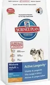 Сухой корм Hill&amp;#039;s Hill&s Science Plan Active Longevity Mini Mature Adult 7+ with Chicken с курицей для пожилых собак мелких пород 3кг (6095)