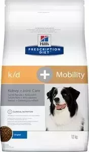 Сухой корм Hill&amp;#039;s Hill&s Prescription Diet k/d Mobility Original диета при заболеваниях почек и суставов для собак 12кг (10746)