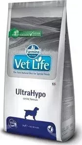 Сухой корм Farmina Vet Life UltraHypo Canine диета при пищевой аллергии и атопиях для собак 2кг (25296)