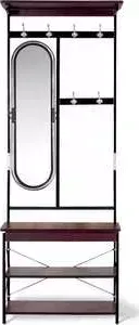 Вешалка Sheffilton M-3026 темный орех/черный