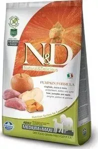 Сухой корм Farmina ND Dog MediumMaxi GF Pumpkin Boar Apple беззерновой с мясом кабана яблоком и тыквой для собак средних и крупных пород 2,5кг