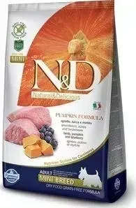 Сухой корм Farmina ND Adult Dog Mini GF Pumpkin Lamb Blueberry беззерновой с ягненком черникой и тыквой для собак мелких пород 2,5кг (33277): характер